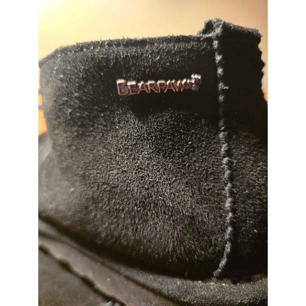 Bearpaw Women's Black Suede Lace Up Chukka Boots Size 11 - Picture 2 of 7